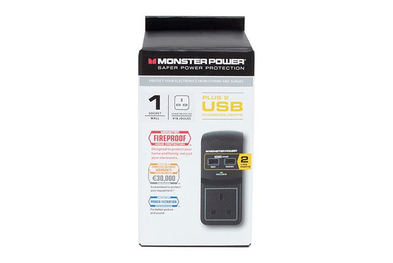 Monster Power Core 100 1 Port USB Surge Protected Socket