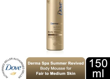 Dove Derma Spa Self Tan Body Mousse Summer Revived for Fair/Medium Skin, 150ml