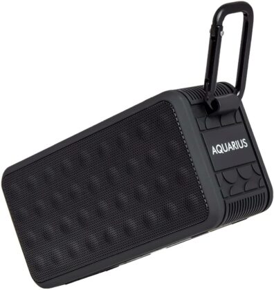 Aquarius Portable & Waterproof Bluetooth Speaker - High Quality Sound & Bass, Black