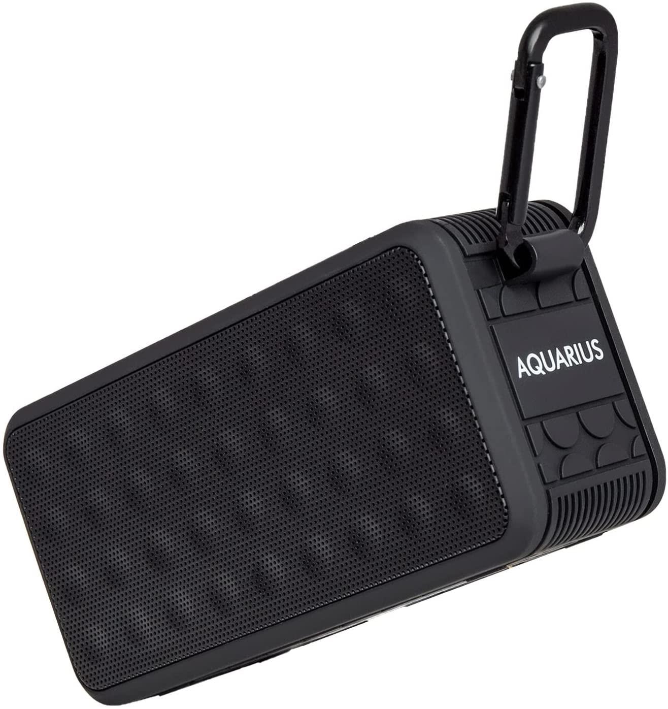 Aquarius Portable & Waterproof Bluetooth Speaker – High Quality Sound & Bass, Black